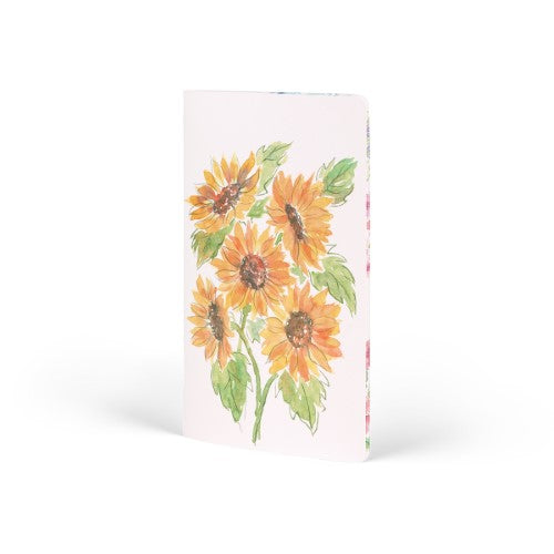 Castelli Quaderno Stitched Aquarello Mid Plain Sunflowers