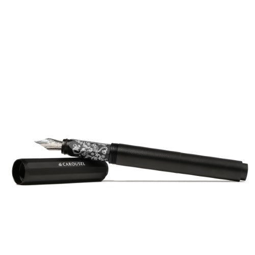 Ferris Wheel Press Fountain Pen Aluminum Carousel Bearrington Black Fine