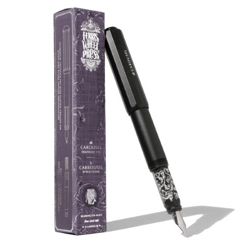 Ferris Wheel Press Fountain Pen Aluminum Carousel Bearrington Black Medium