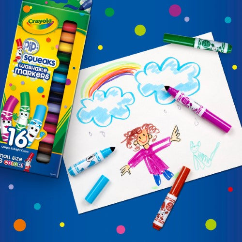 Crayola Washable Pipsqueaks Markers 16Pk