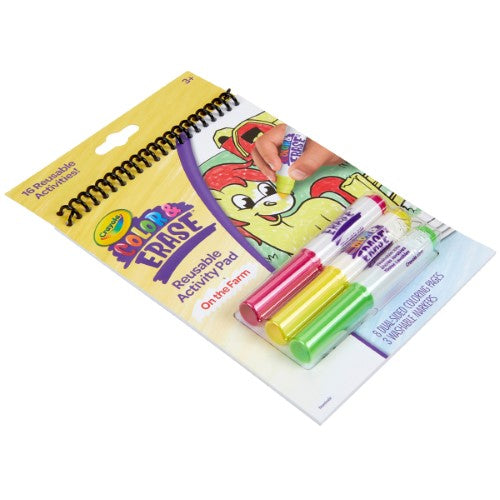 Color & Erase Reusable Activity Pad On the Farm