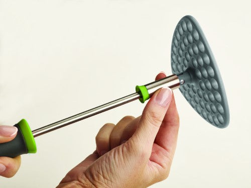 Delta Folding Masher - Grey / Green - Joseph Joseph