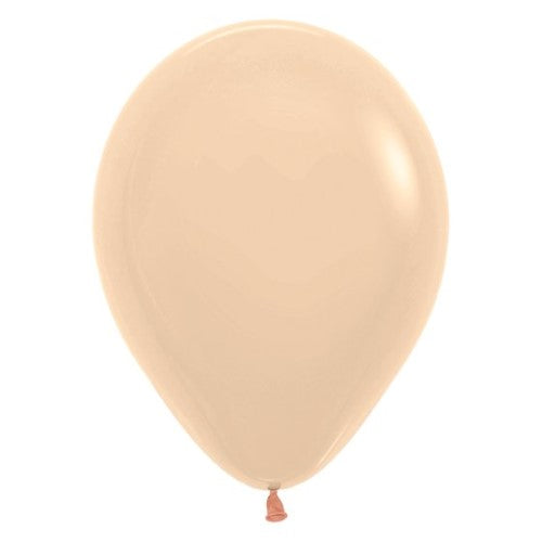 Sempertex 30cm Pastel Matte Malibu Peach Latex Balloons - 100 Pack - Pack of 100