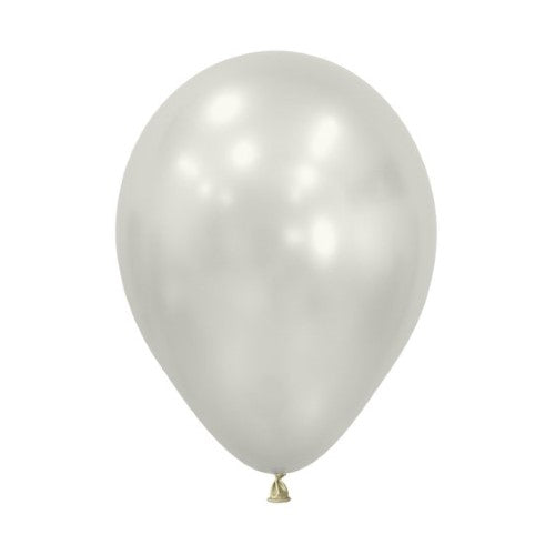 Sempertex 30cm Silk Oyster White Latex Balloons 806- 25 Pack - Pack of 25