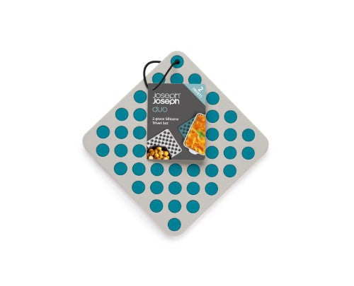 2pc Silicone Trivets (Opal/Stone) - Joseph Joseph Duo