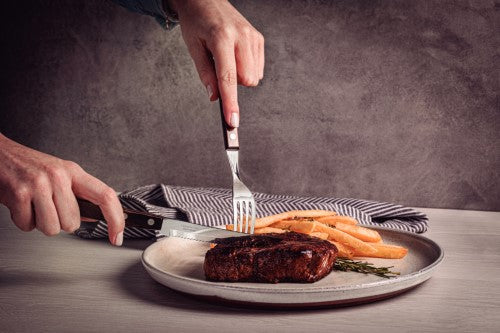 Churrasco Steak Knife Serrated Narrow Blade Polywood Brown 5", 11cm - Tramontina