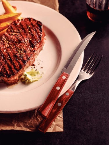 Churrasco Steak Knife Polywood Traditional Steak Set Red 12pc - Tramontina