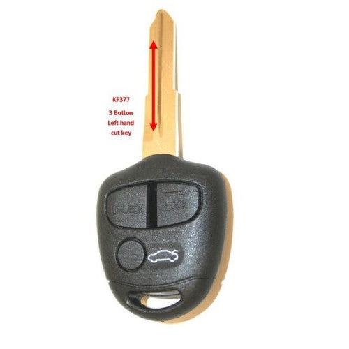 Shell/Key Replacement 3 Button Mitsubishi