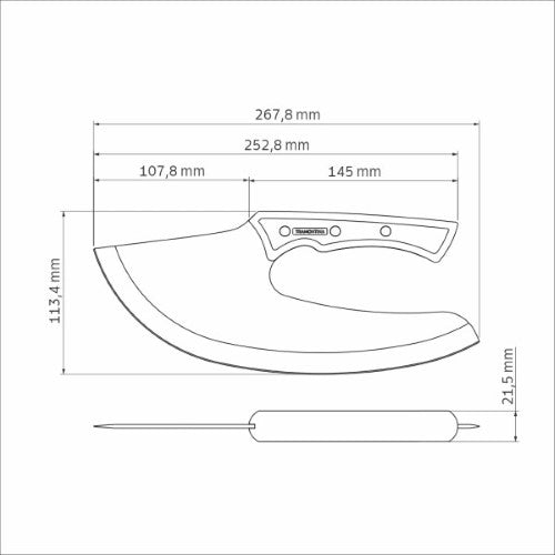 Churrasco Black Collection Multi-purpose Cleaver 10", 25cm - Tramontina