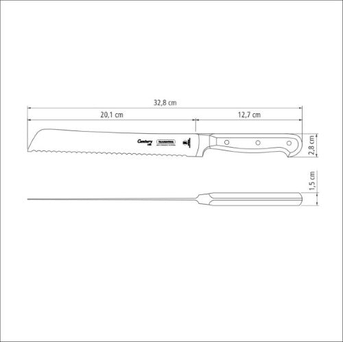Century Forged Bread Knife 8", 20cm - Tramontina