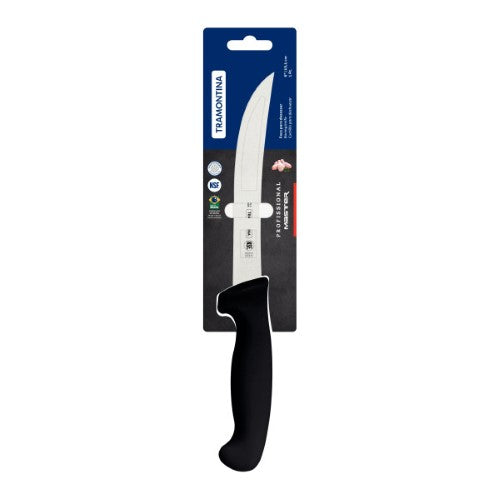 Professional Master Black Boning Knife Curved 6", 15cm - Tramontina