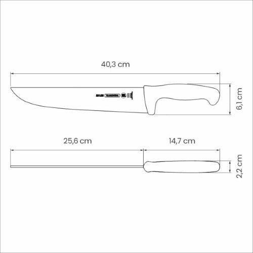 Professional Master Black Meat Knife 10", 26cm - Tramontina