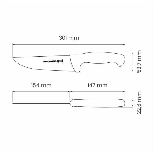 Professional Master Black Meat Knife 6", 15cm - Tramontina