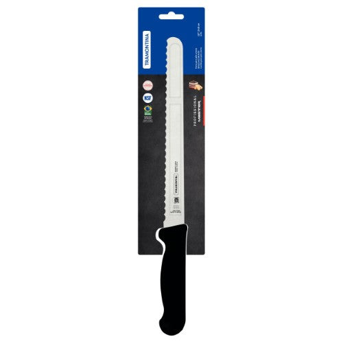Professional Master Black Bread Knife 10", 25cm - Tramontina