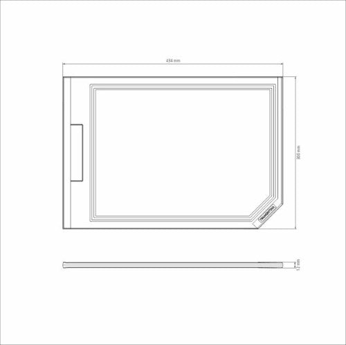 Churrasco Black Barbecue Cutting Board 43x30cm - Tramontina