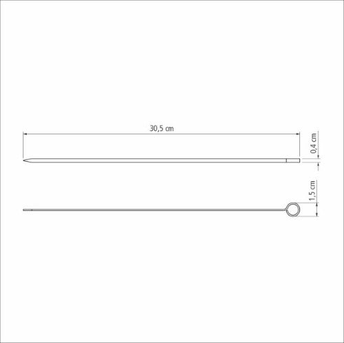 Churrasco Skewer 30cm 6 Piece Set - Tramontina