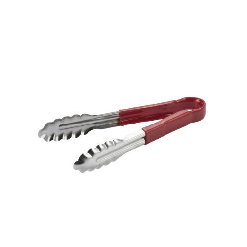 Essentials Tong Stainless Steel Red Handle 230mm - Chef Inox
