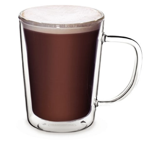 Double Wall Coffee Cup With Handle 250ml - Set 2 - Tramontina