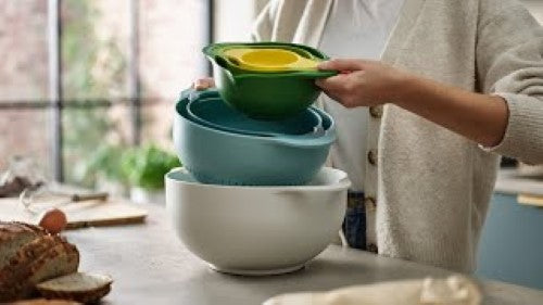 6pc Food Preparation Bowl Set (Opal) - Joseph Joseph Duo