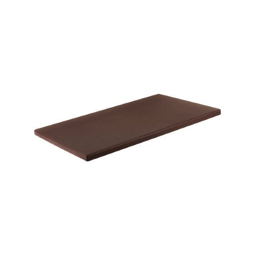 Cutting Board Polyethylene Brown 510x380x12mm - Chef Inox
