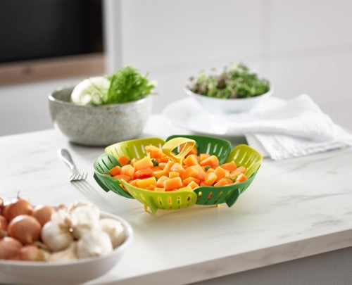 Folding Steamer Basket (Green) - Joseph Joseph Duo