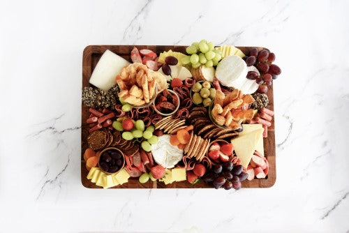 Serve Natural Acacia Butchers Block with Handles 510x380x40mm - Chef Inox