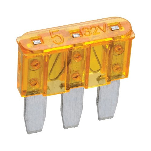 5 Amp Orange Micro 3 Blade Fuse (Blister 5)