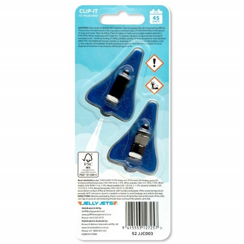 JELLY JETS - CLIP-IT SPARKLE BLUEBERRY AIR FRESHENER