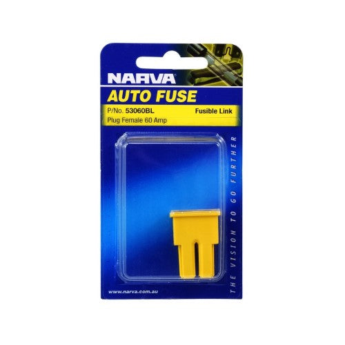 Female Plug In Fusible Link - 60 Amp Yellow (Blister Pack Of 1)
