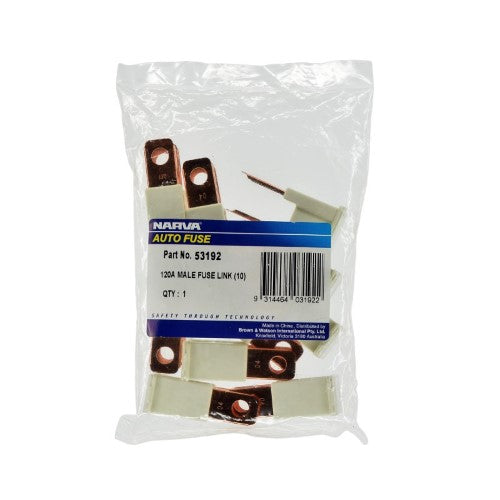 Male Plug In Fusible Link - 120 Amp Grey (Box Of 10)