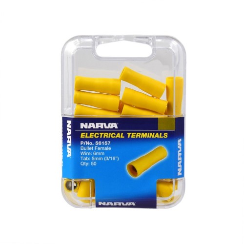 Female Bullet Terminal - 5.0mm (Yellow - 50 Pack)