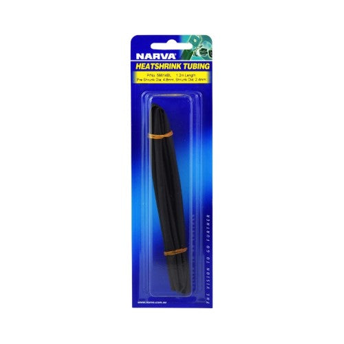 Black Heatshrink - 4.8mm x 1.2m (56614bl) - Narva