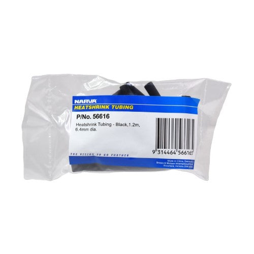 Black Heatshrink - 6.4mm X 1.2m
