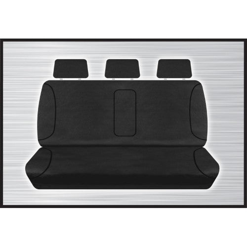 BLACK CANVAS REAR BENCH SEAT COVER - TRITON 05/2015 ONWARD