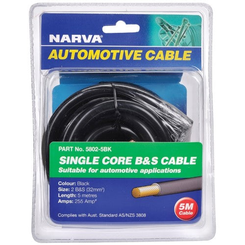 255a Black 2 B&S Cable