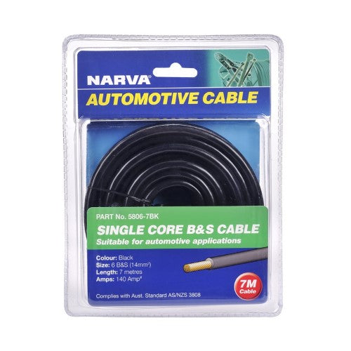 Battery Cable 6b&S 140a 7m Black