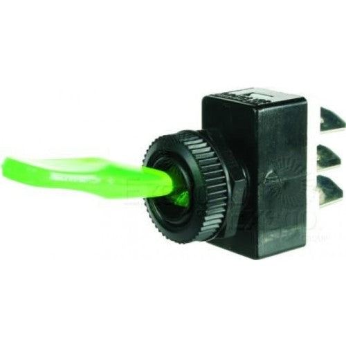 Illuminated Off / On Toggle Switch (Green)