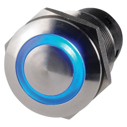 SWITCH LED BLUE MOMENTARY ON PUSH BUTTON