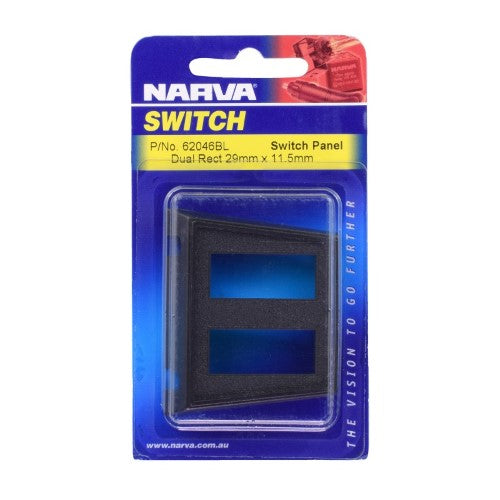 Switch Panel - Dual Rectangle Bl Pck 1
