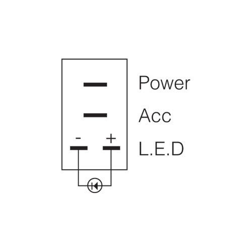 Narva - Switch Rocker 12v Led Micro