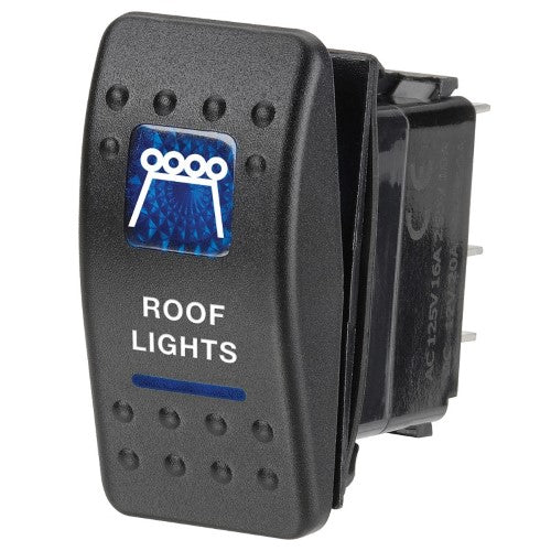 12 Volt Illuminated Off / On Sealed Rocker Switch (63146BL)