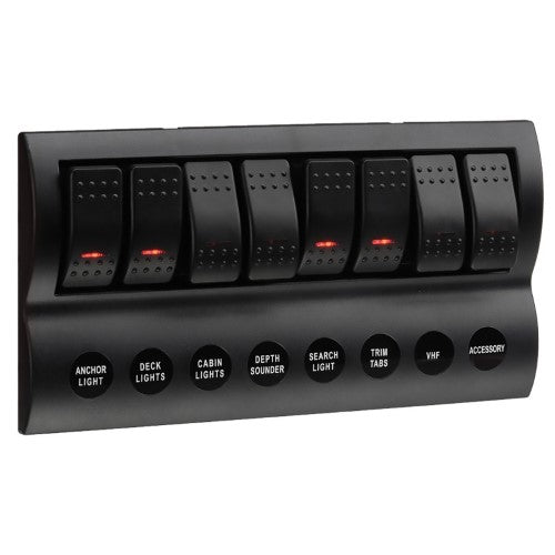 8-Way Led Switch Panel With Fuse Protection