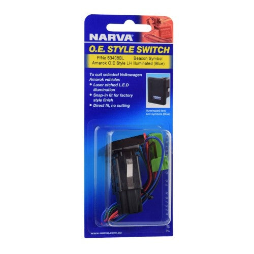 NARVA - OE STYLE AMAROK L/HAND SWITCH 12V BEACON