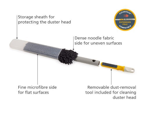 CleanTech 3-in-1 duster with storage sheath - Joseph Joseph