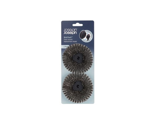 SinkTech Steel scourer replacement heads - Pack of 2 - Joseph Joseph