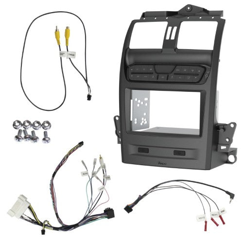 Double DIN Gunmetal Install Kit to Suit Ford Falcon - Aerpro