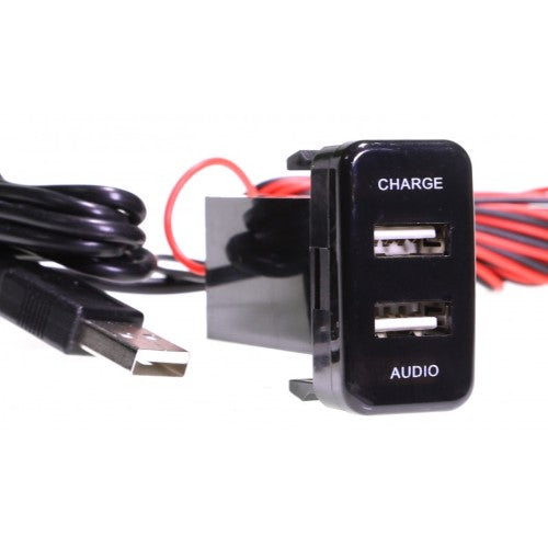 Dual USB Charge/Sync T/S Various Toyota - Aerpro 71 APUSBTO2