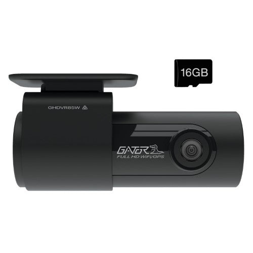 GATOR - 16GB 1080P FULL HD DASH CAM WITH WIFI/GPS