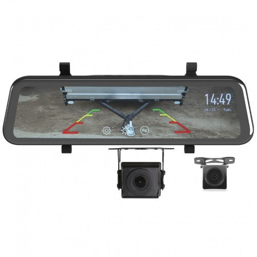 9IN TOUCH SCREEN HD MIRROR DISPLAY 1080P HD DUAL CAMERA KIT - GATOR