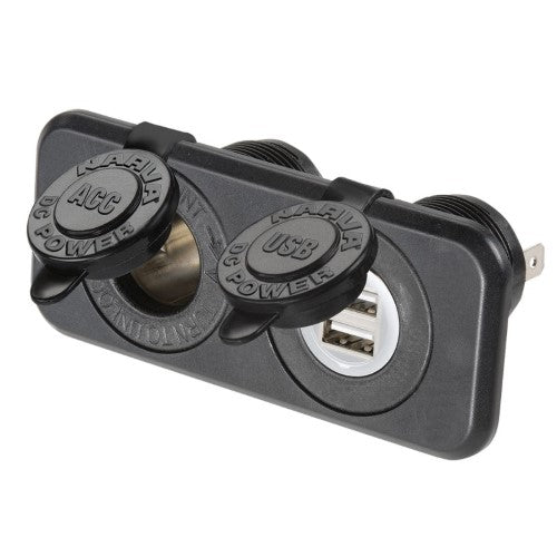 Heavy-Duty Twin Accessory / Dual Usb Sockets